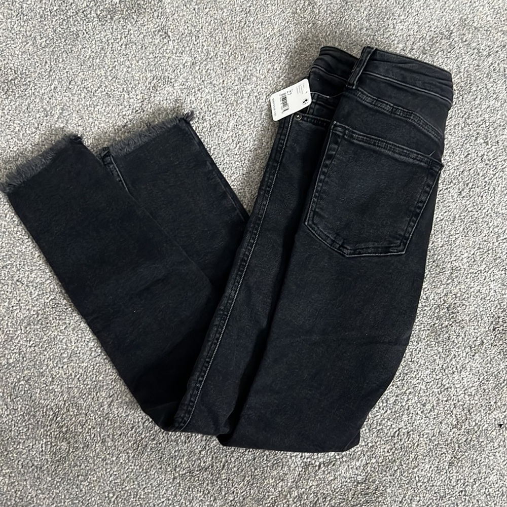 Free People Raw High Rise Jegging In Black - Picture 3 of 3